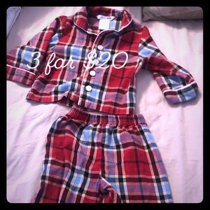 Company Kids button down pjs 24m 3itemsfor$20